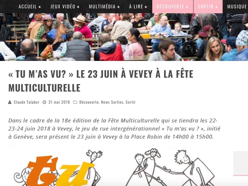 Article daily-passions "Tu m'as vu?" à la fête multiculturelle à Vevey