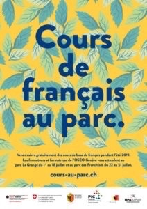 Atelier Jeux Coopératifs pour cours de français au parc 2019